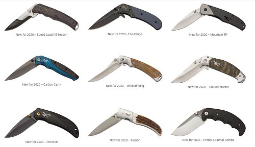Ножи Browning 2020 New Knives Фото №1